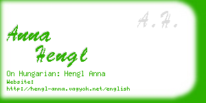 anna hengl business card